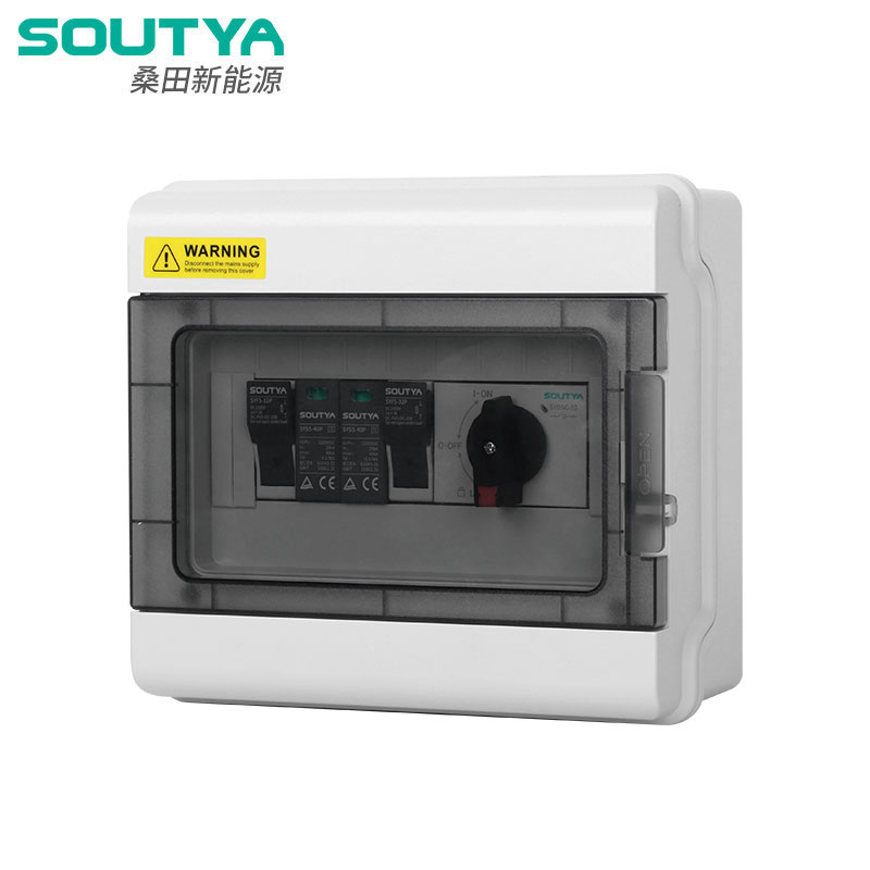 Caixa combinadora 1000V DC 1 entrada 1 tipo isolador de saída