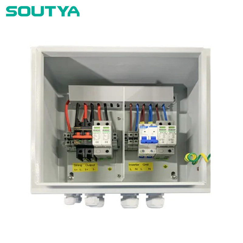 Caixa combinadora DC+AC 600V 1000V 1 em 1 caixa doméstica para fora